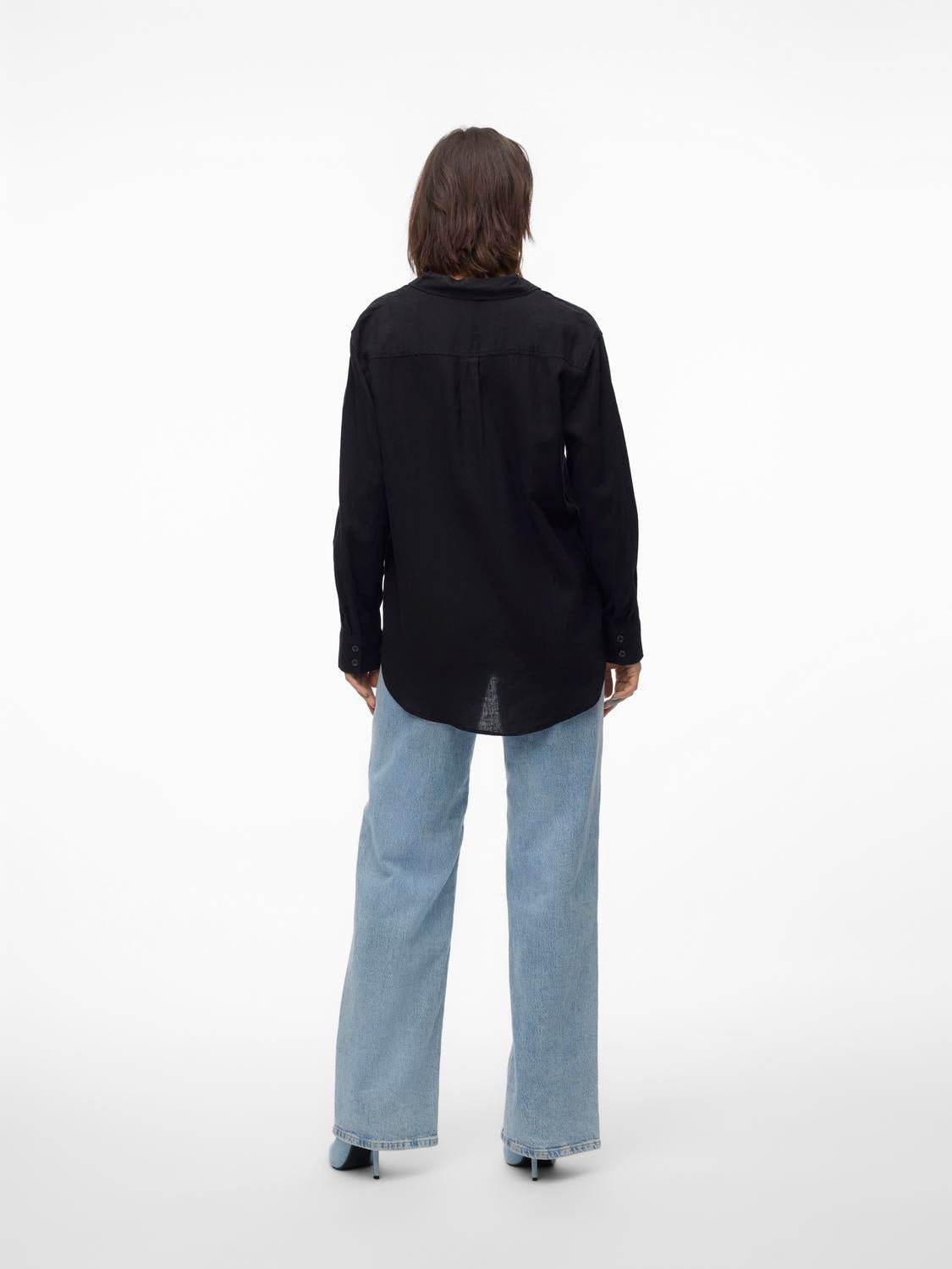 VMLINN Shirt - Black - VERO MODA & VILA Bergvik